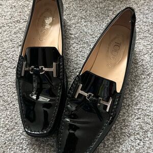 Tod's Shiny Black women Loafers